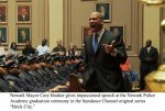 Mayor Cory Booker gives impassioned speech at the Neward Police Academy graduation ceremony in the Sundance Channel original series "Brick City."